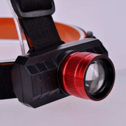 Linterna frontal LED recargable LED/3W/USB IP44
