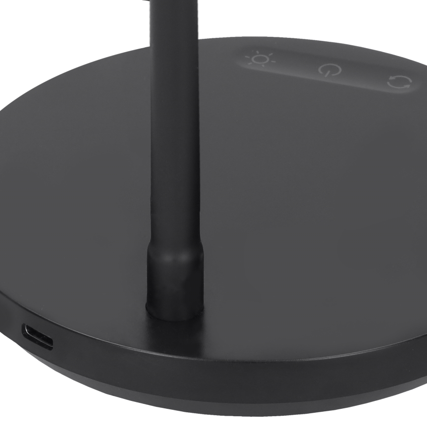 Lámpara de mesa regulable LED táctil LED/4,5W/5V 3000/4000/6500K negro