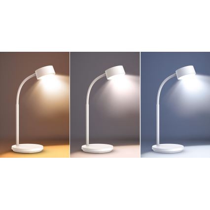 Lámpara de mesa regulable LED táctil LED/4,5W/5V 3000/4000/6500K blanco