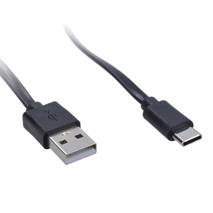 Lámpara de mesa LED regulable, flexible y recargable con clip LED/2W/1800 mAh 3000/4000/6500K negro