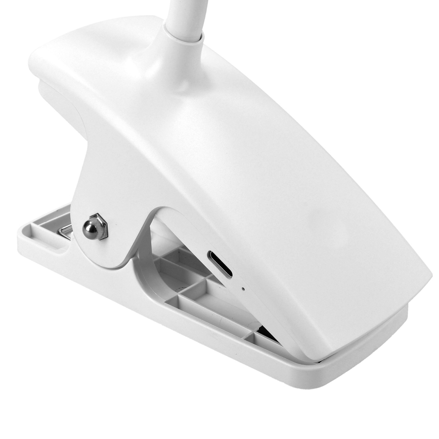 Solight WO3001-W- Lámpara LED flexible regulable con clip LED/2W/5V 3000/4000/6500K blanco