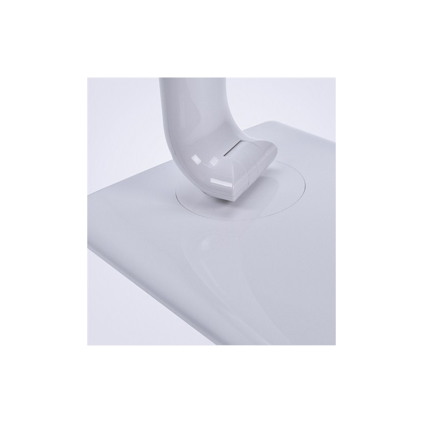 Lámpara LED de mesa regulable USB Conector LED/12W/230V blanca