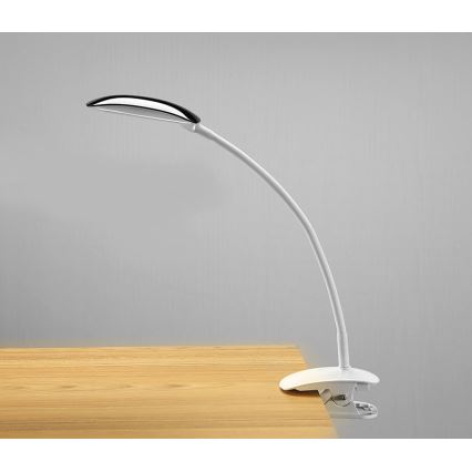 Lámpara LED de mesa regulable pedestal y clip LED/5W/230V