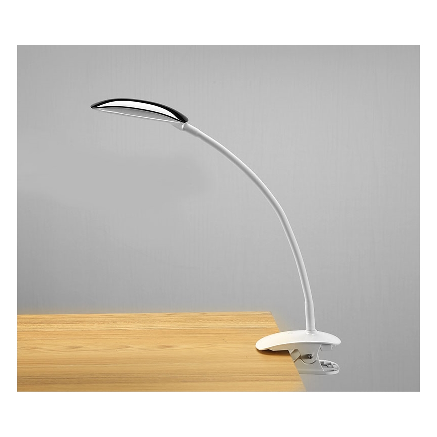 Lámpara LED de mesa regulable pedestal y clip LED/5W/230V