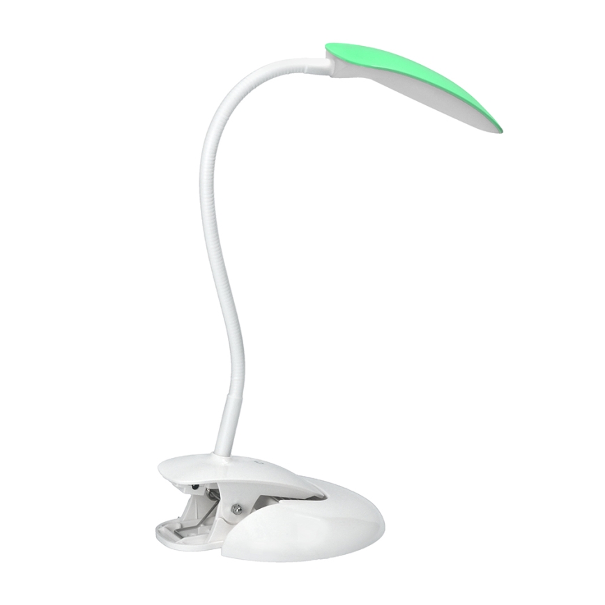 Lámpara LED de mesa regulable pedestal y clip LED/5W/230V
