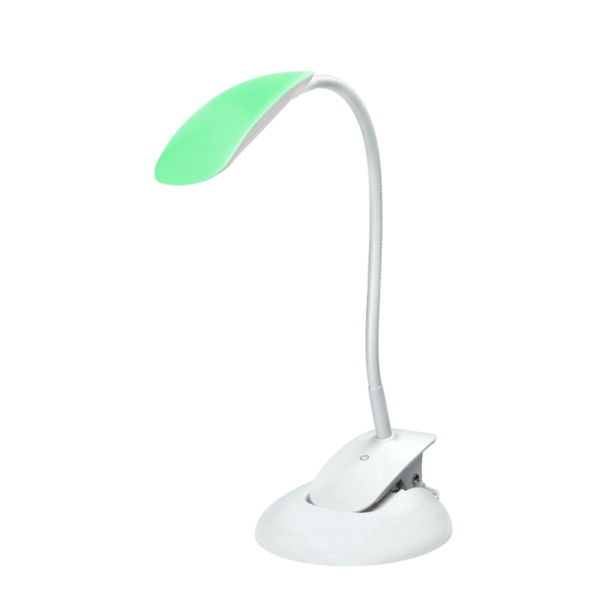 Lámpara LED de mesa regulable pedestal y clip LED/5W/230V