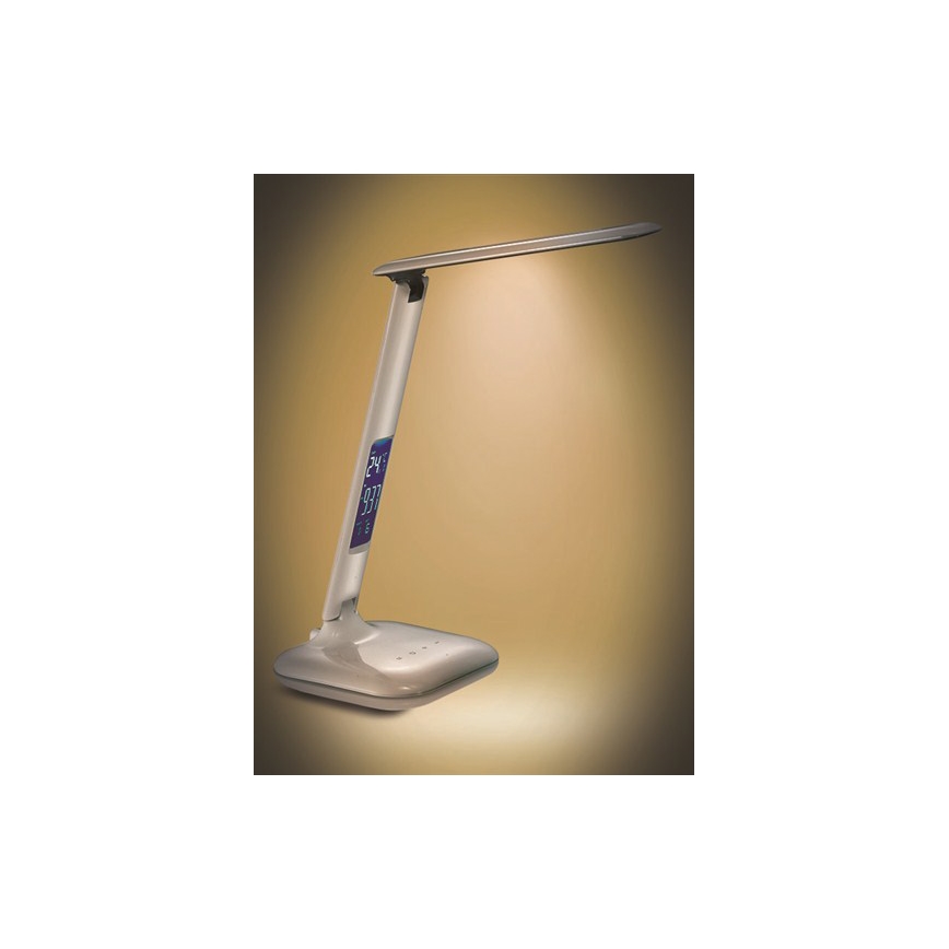 Lámpara LED de mesa regulable con display LED/6W/230V