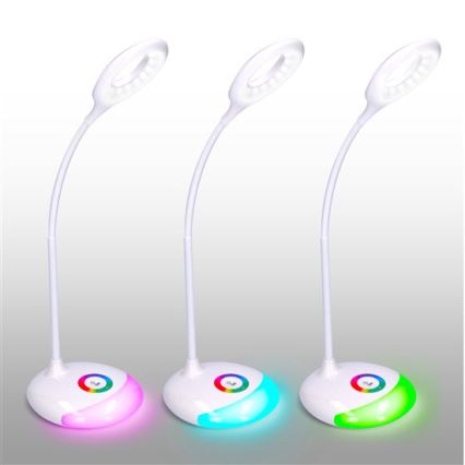 Lámpara LED RGB de mesa regulable recargable LED/5W/5V