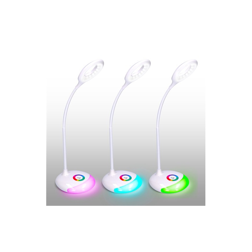 Lámpara LED RGB de mesa regulable recargable LED/5W/5V