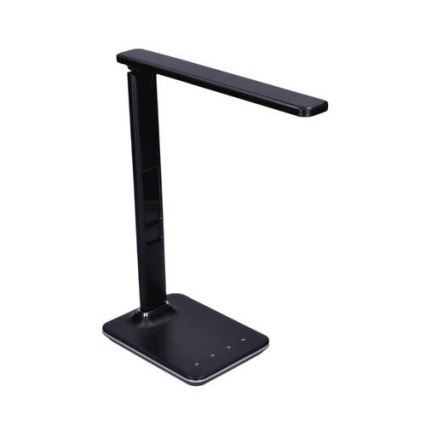 Lámpara de mesa LED regulable con display LED/9W/230V negra