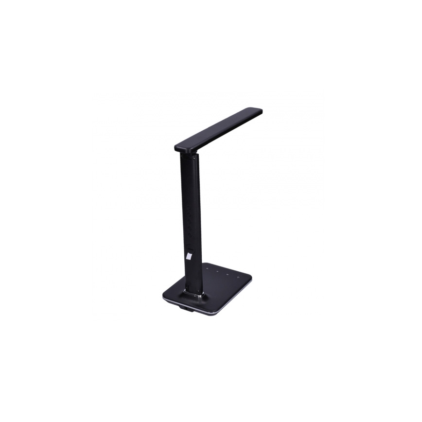 Lámpara de mesa LED regulable con display LED/9W/230V negra