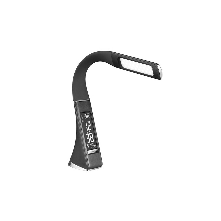 Lámpara LED de mesa regulable con display LED/6W/230V negra