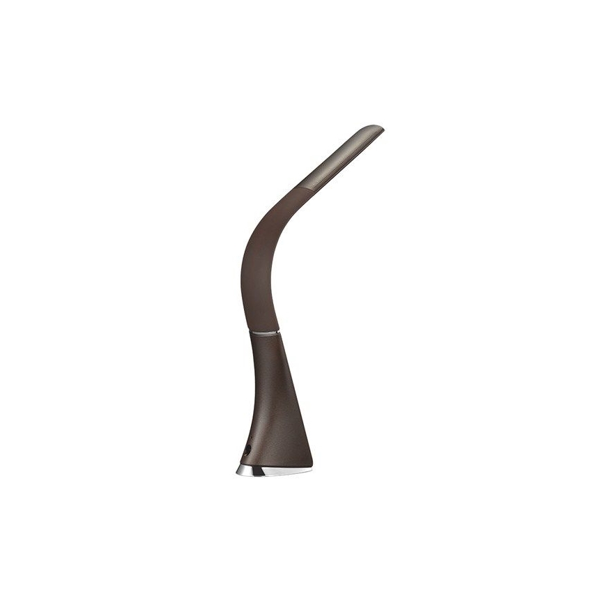 Lámpara LED de mesa regulable con display LED/6W/230V marrón