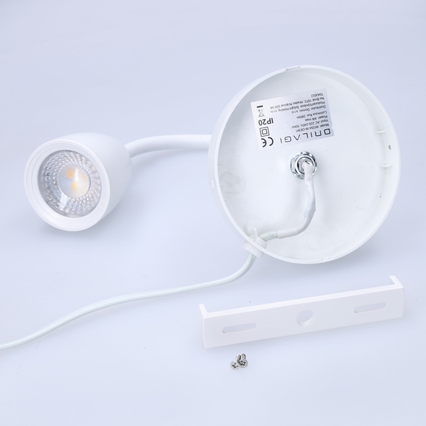 Aplique LED pequeño regulable LED/4W/230V
