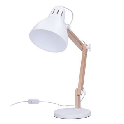 Lámpara de mesa FALUN 1xE27/25W/230V blanco/roble