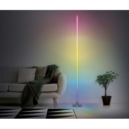 Lámpara de pie LED RGB regulable RAINBOW LED/18W/230V Wi-Fi Tuya + mando a distancia