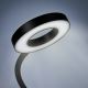 Lámpara de mesa LED regulable con clip LED/8W/230V 3000/4000/5000K negro