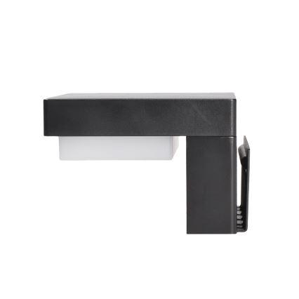 Aplique solar LED con sensor de movimiento y crepuscular PALERMO LED/5W/2000 mAh IP54 negro
