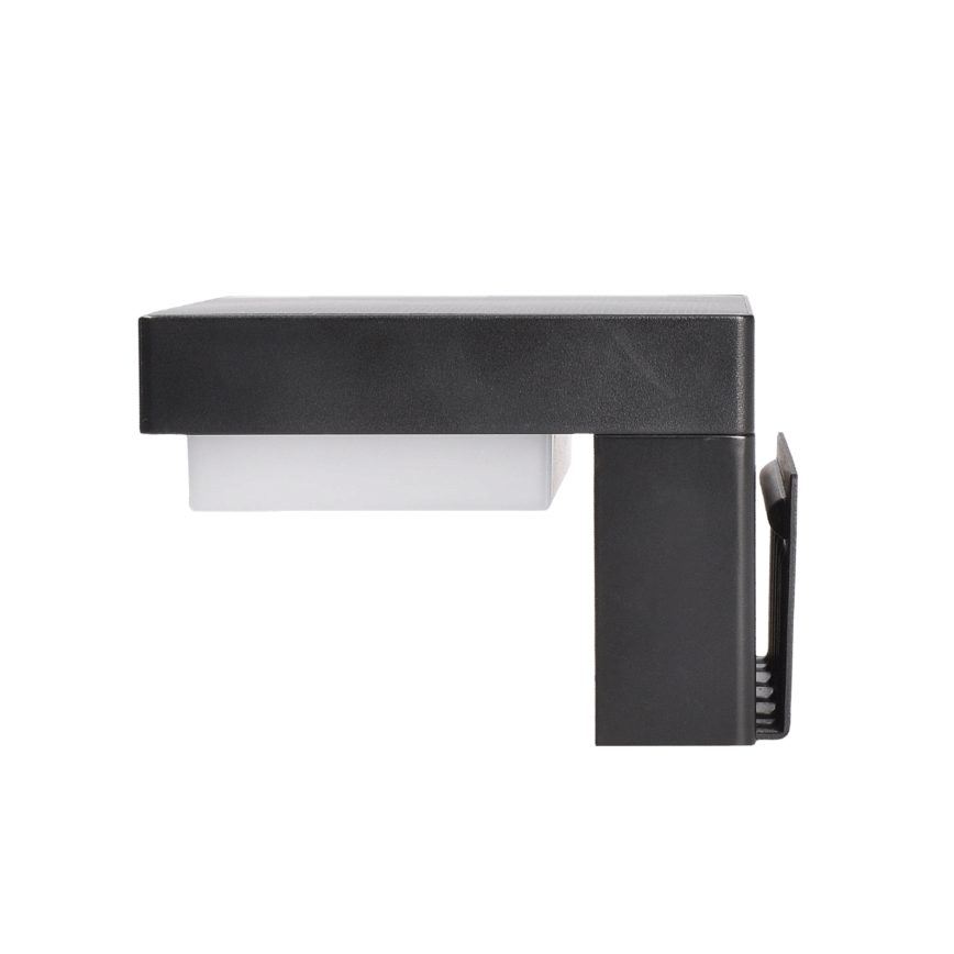 Aplique solar LED con sensor de movimiento y crepuscular PALERMO LED/5W/2000 mAh IP54 negro
