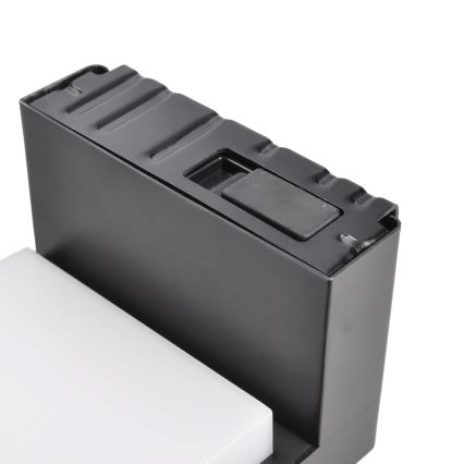 Aplique solar LED con sensor de movimiento y crepuscular PALERMO LED/5W/2000 mAh IP54 negro
