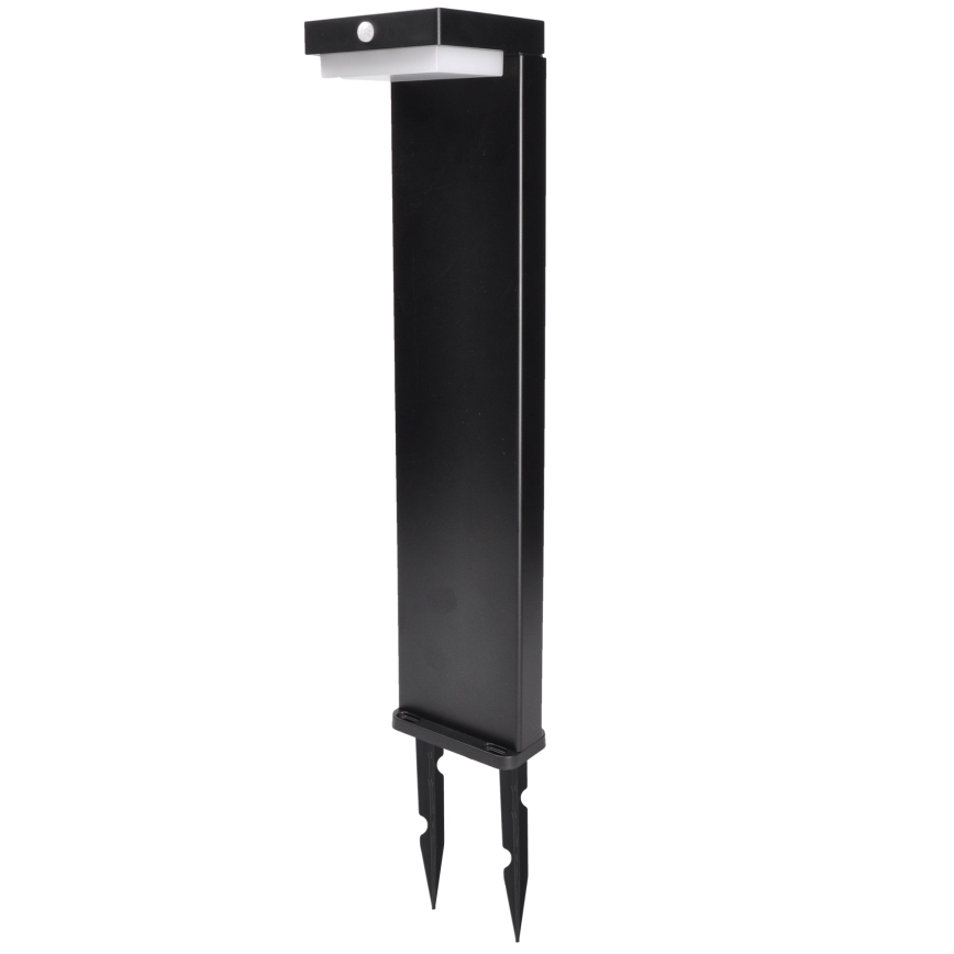 Lámpara solar LED con sensor de movimiento y crepuscular PALERMO LED/5W/2000 mAh IP54 negro