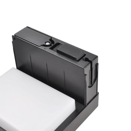Lámpara solar LED con sensor de movimiento y crepuscular PALERMO LED/5W/2000 mAh IP54 negro