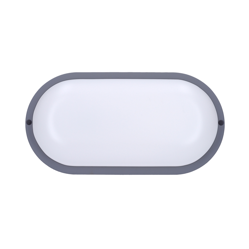 Aplique LED para exterior LED/13W/230V 4000K IP54 gris ovalado