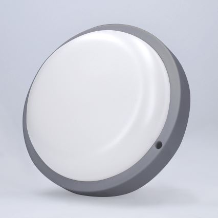 Aplique LED para exterior LED/13W/230V 4000K IP54 gris redondeado