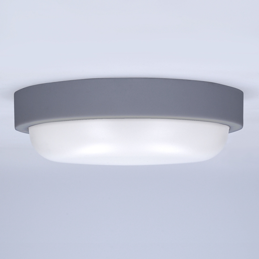 Aplique LED para exterior LED/13W/230V 4000K IP54 gris redondeado