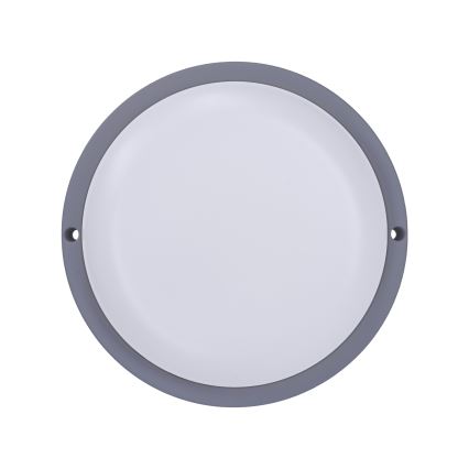 Aplique LED para exterior LED/13W/230V 4000K IP54 gris redondeado