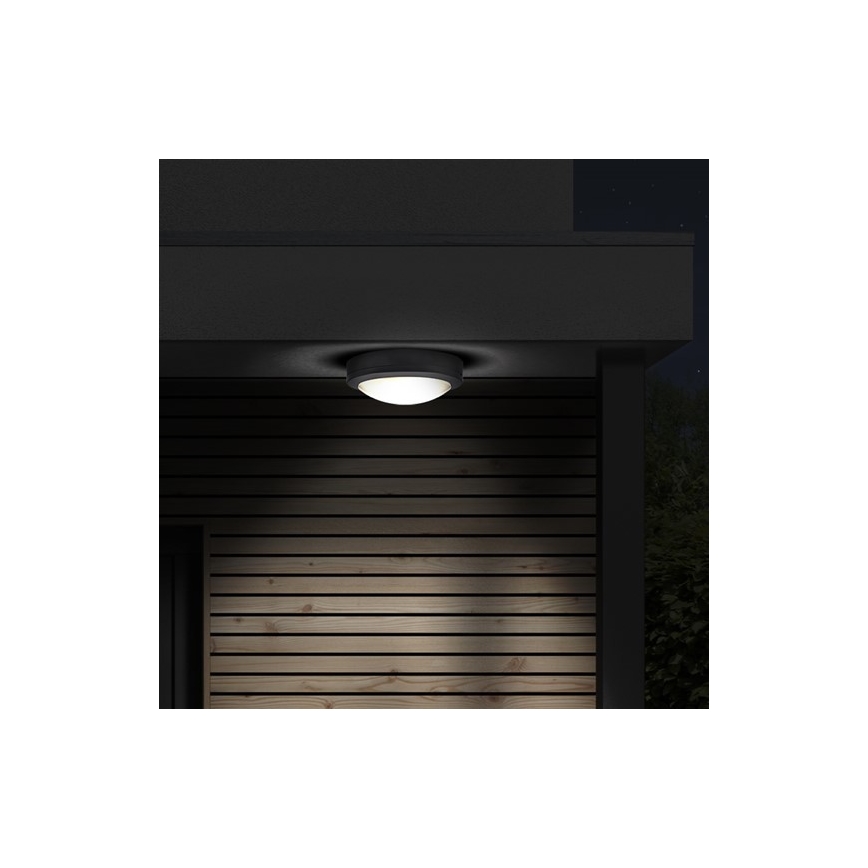Plafón LED para exteriores LED/13W/230V IP54 antracita