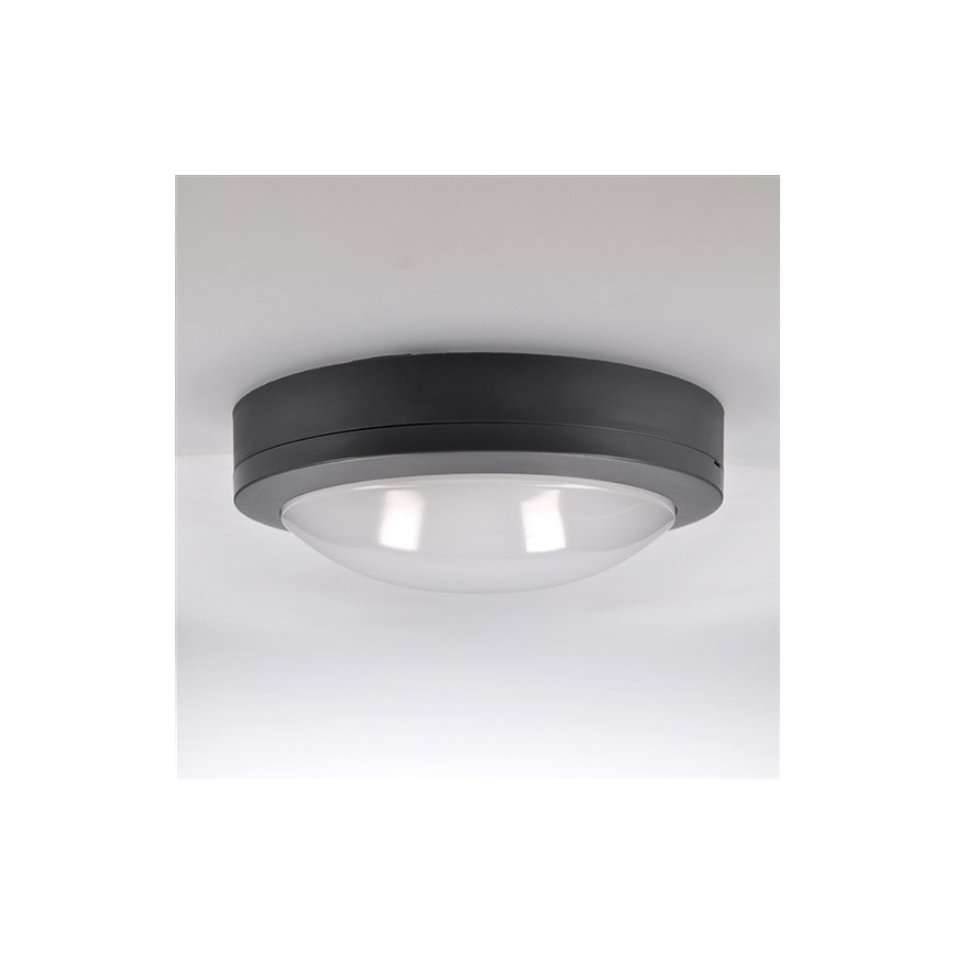 Plafón LED para exteriores LED/13W/230V IP54 antracita