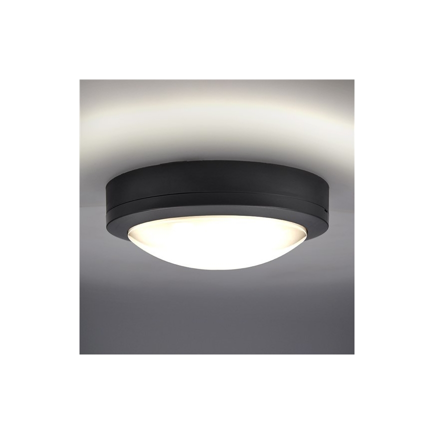 Plafón LED para exteriores LED/13W/230V IP54 antracita