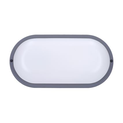Aplique LED para exterior LED/20W/230V 4000K IP54 gris ovalado