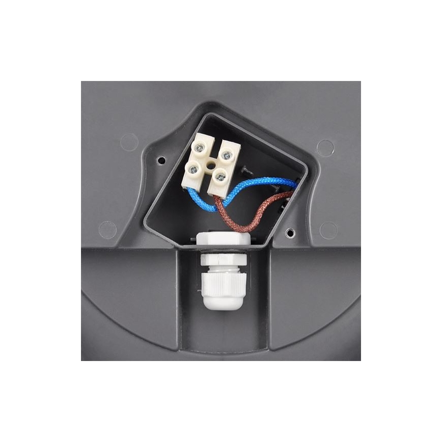 Plafón LED de exterior con sensor SIENA LED/20W/230V 4000K diá. 23 cm IP54