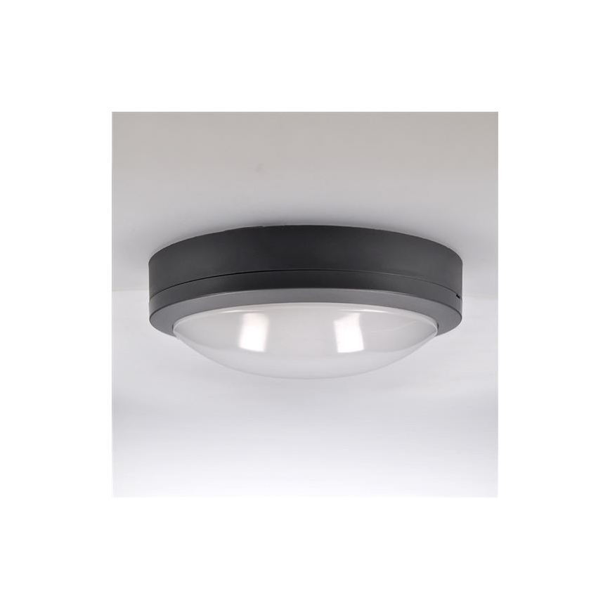 Plafón LED de exterior con sensor SIENA LED/20W/230V 4000K diá. 23 cm IP54