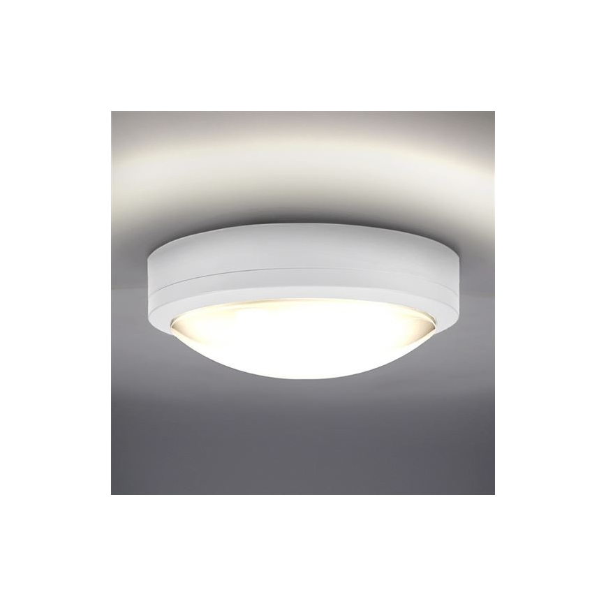 Plafón LED de exterior SIENA LED/20W/230V IP54 diá. 23 cm blanco