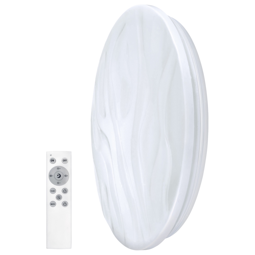 Plafón LED RGB regulable WAVE LED/30W/230V Wi-Fi Tuya + mando a distancia