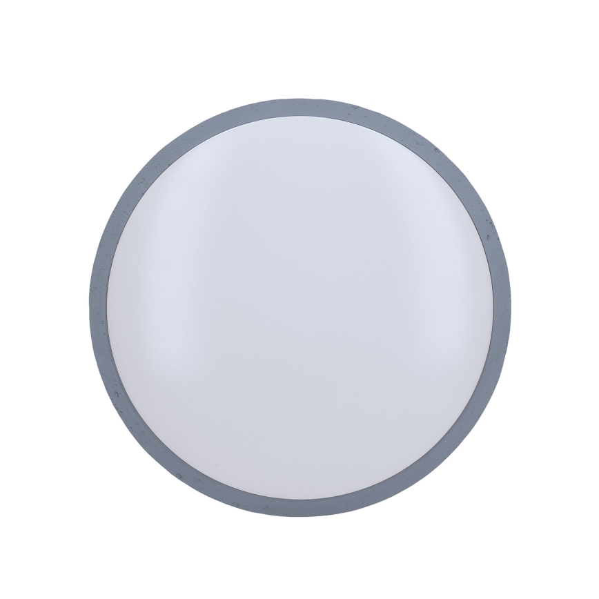 Plafón LED regulable GREY LED/48W/230V 3000-6500K gris diá. 38 cm + control remoto
