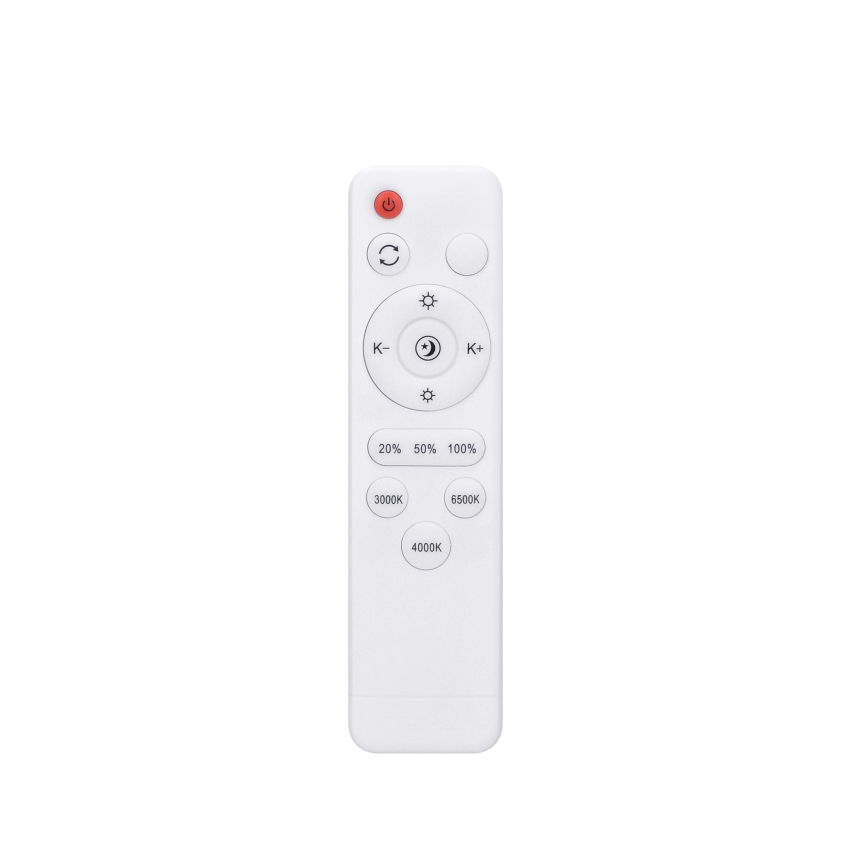 Plafón LED regulable WOODY LED/60W/230V 3000-6500K roble d. 50 cm + control remoto