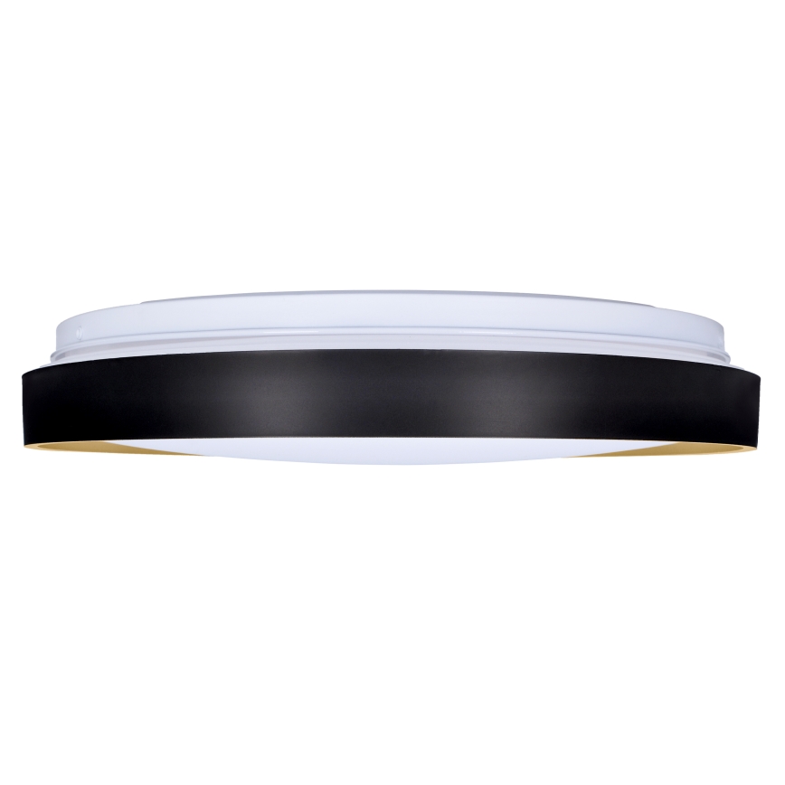 Plafón LED regulable CALA LED/48W/230V 3000-6500K negro/dorado + control remoto