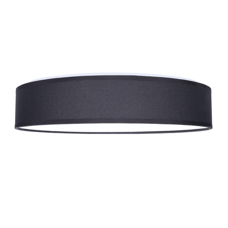 Plafón LED regulable PENLEY LED/48W/230V 3000-6500K diá. 40 cm negro + control remoto