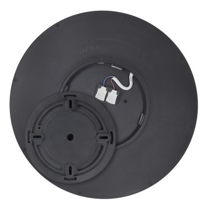 Plafón LED regulable ESTELA LED/36W/230V diá. 30 cm negro + control remoto