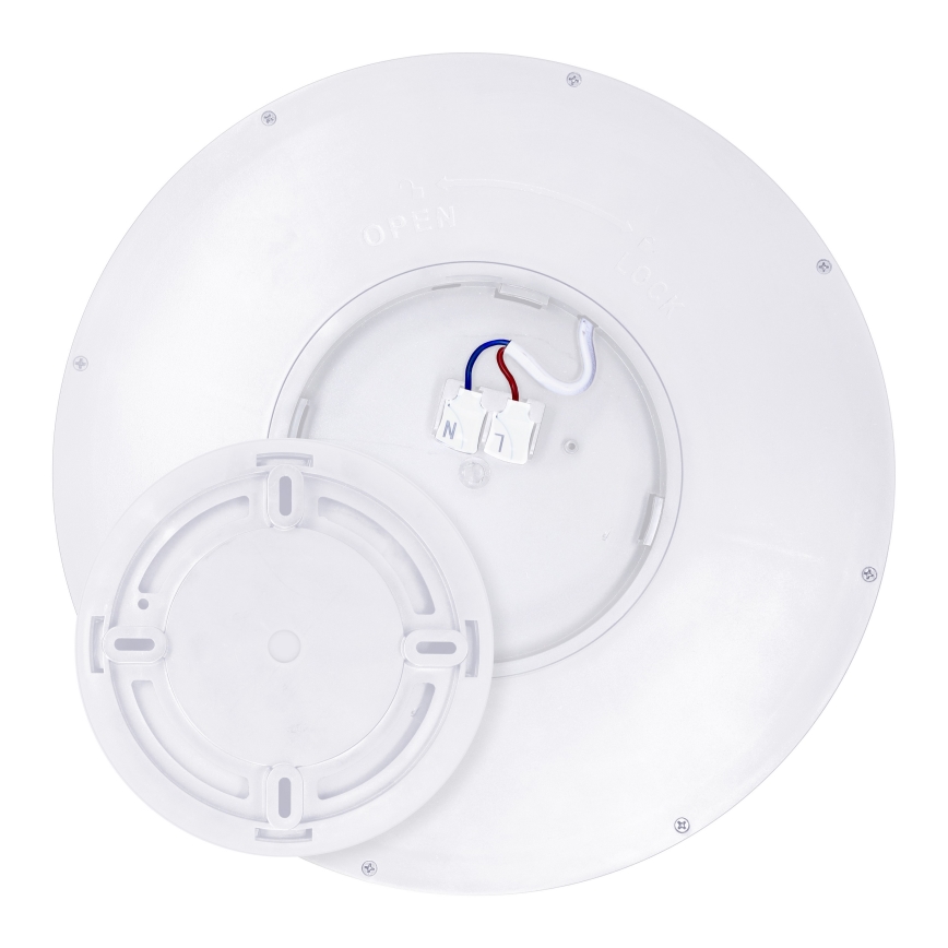 Plafón LED regulable ESTELA LED/36W/230V diá. 30 cm blanco + control remoto
