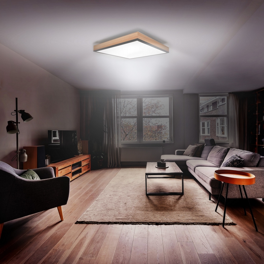 Plafón LED regulable LED/40W/230V 3000-6500K + mando a distancia