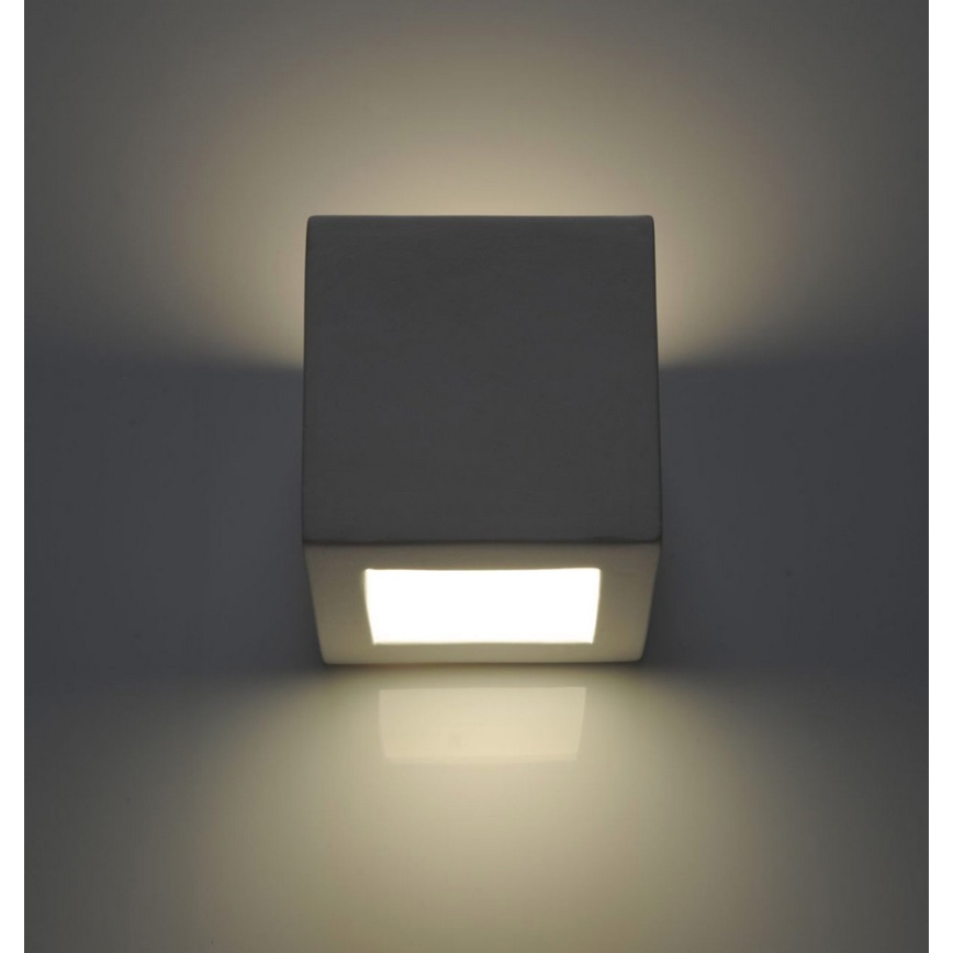 Aplique LEO 1xE27/60W/230V blanco