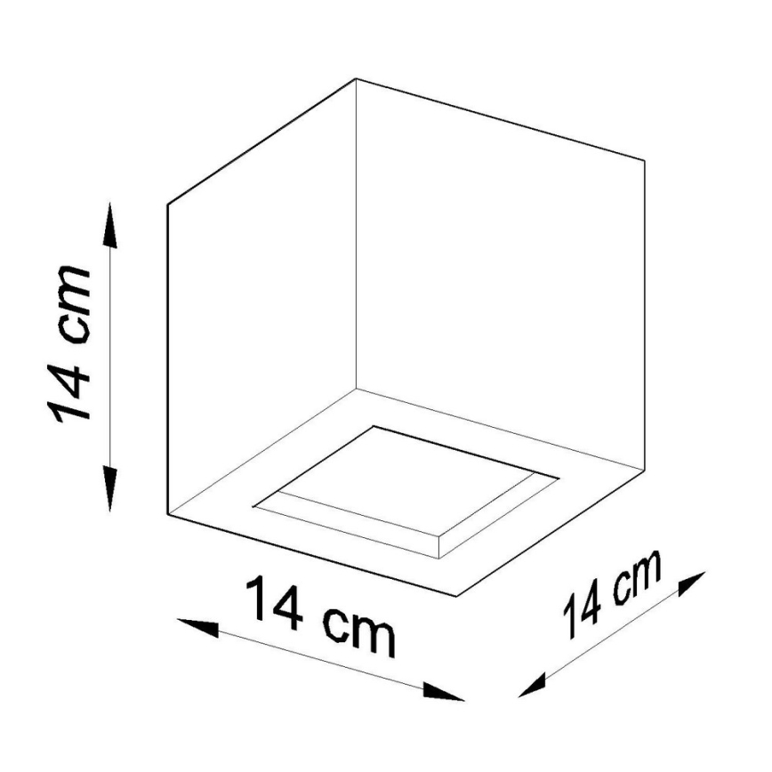 Aplique LEO 1xE27/60W/230V blanco