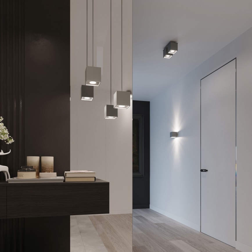 Foco de pared QUAD 1 1xG9/8W/230V gris