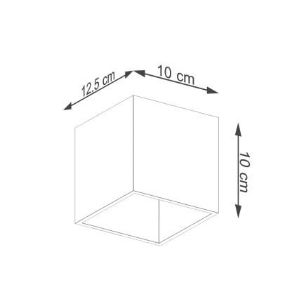 Foco de pared QUAD 1 1xG9/8W/230V gris