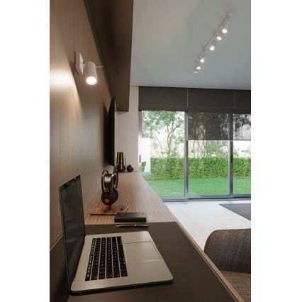 Foco de pared RING 1xGU10/10W/230V blanco